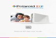 Polaroid ZIP App User Guide · When done editing: • Save your image using the Save option on the toolbar under the Edit Print buttons. • Display a Print Preview of your image