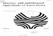 Glossary and multilingual equivalents of karst terms; 1972SC/Vs/440 glossary and multilingual equivalents of karst terms Distribution : limited SC/WS/440 Paris, November 1972
