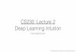 CS230: Lecture 2 Deep Learning Intuitioncs230.stanford.edu/fall2018/slides_week2.pdf · We load an existing model trained on ImageNet for example Deep Network classiﬁcation When