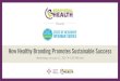 How Healthy Branding Promotes Sustainable Success · 2017-02-13 · Presents STATE OF RECOVERY WEBINAR SERIES How Healthy Branding Promotes Sustainable Success Wednesday, January