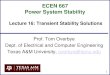 ECEN 667 Power System Stability3uuiu72ylc223k434e36j5hc-wpengine.netdna-ssl.com/... · Dept. of Electrical and Computer Engineering Texas A&M University, overbye@tamu.edu. ... N2