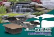 Crystal Falls Waterfall & Skimmer - ThePondOutlet.com · a. Your skimmer should be level from front to back and side to side. b. Make sure the base below your skimmer is compacted