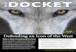 DOCKET - westernlaw.org · Wildlife Services, a stand-alone federal extermination program that kills roughly 4 million animals each year. We are challenging Wildlife Services’ authority