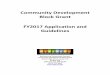 Community Development Block Grant FY2017 Application and ...€¦ · Jefferson City, MO 65102 (573) 751-3600 . Community Development Block Grant Program ... day care centers, community