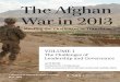 The Afghan War in 2013...CHARTING our future May 2013 ROWMAN & LITTLEFIELD Lanham • Boulder • New York • Toronto • Plymouth, UK The Afghan War in 2013 Meeting the Challenges
