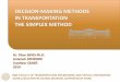 DECISION-MAKING METHODS IN TRANSPORTATION THE SIMPLEX METHODkukg.bme.hu/wp-content/uploads/2019/02/01_Simplex-method.pdf · Introduction of Simplex method Steps of solving a linear