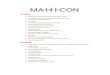 MATHCON – National Student Math Competition...Triangles, Pythagorean Theorem, Special Triangles, Composite Figures Factoring Polynomials, Difference of two squares and cubes, special