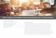 The Value of Video Communications in Education - isoc.zoom.us Value of Video... · engagement, orientation, MOOC (Massive Open Online Courses), and other large-scale events. Integration