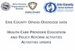 RIE COUNTY OPIOID OVERDOSE DATA · 2018-11-15 · •2016-2018 •Educated 2284 students from the 12 professional programs about opioid epidemic and management and mitigation strategies