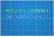 MoDuLe 1, lEsSoN 1 - Amazon S3 · MoDuLe 1, lEsSoN 1 GAINING CLARITY ... Wednesday, June 3, 15. ArTs iNtEgRaTiOn iS... Arts Integration is an approach to teaching and learning through
