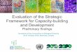 Evaluation of the Strategic Framework for Capacity-building and Development€¦ · capacity-building and development on ABS • The coordinating role of the SCBD could be improved