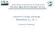 Quarterly Hogs and Pigs December 22, 2017 · 2018-05-21 · December 22, 2017 Executive Briefing United States Department of Agriculture National Agricultural Statistics Service