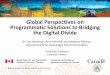 Global Perspectives on Programmatic Solutions to …...Global Perspectives on Programmatic Solutions to Bridging the Digital Divide Dr. Lars Hallstrom, April Heinrich, and Madison