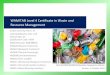 WAMITAB Level 4 Certificate in Waste and Resource ... VRQ403 – Principles of sustainable waste and resource management. VRQ404 – Legislation for the operation of a waste management