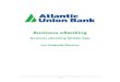 Business eBanking - Atlantic Union Bank · PDF file Welcome to Business eBanking Mobile App. As a Business eBanking user, you have the capability to stay connected with your business