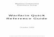 Warfarin Quick Reference Guide · 2014-07-10 · Common warfarin-drug interactions. Red – increase affect Blue – decrease effect Green – unpredictable effect (↑ or ↓) Warfarin-drug