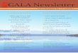 CALA Newsletter€¦ · CALA Newsletter No. 117, Fall 2017 CALA Newsletter CONTENTS Message from the CALA President Exclusive Interviews Announcements Awards Publications and Presentations