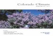 Colorado Climateccc.atmos.colostate.edu/pdfs/spring2000.pdf$15.00 for four issues. Single issue price is $7.50. Cover Photo: Lilacs thrive in Eastern Colorado despite the rigors of