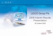 LiDCO Group Plc 2009 Interim Results Presentation · • Enhanced product range driving sales growth –also helping to expand distributor ... 23% • Significant increase in installed
