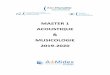 MASTER 1 ACOUSTIQUE MUSICOLOGIE 2019-2020 ... Provence), etc.; avec le monde culturel: Ecole supérieure d’Art d’Aix-en-Provence, GMEM-Marseille, Festival de Chaillol, Studio d’enregistrement