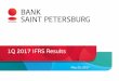Highlights for 1Q 2017 · Business highlights: retail banking Large customer base: 1 800 000 retail customers Number of cards issued –1 057 000 3 new offices opened in 2017 (from