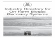 AgSTAR Industry Directory for On-Farm Biogas Recovery ... onfarm biogas.pdfopportunities in environmental credits (Carbon Offsets and RECs), electricity, biogas, and compost sales,