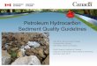 Petroleum Hydrocarbon Sediment Quality Guidelines€¦ · harmonization in the assessment and remediation of ... Update/revise eco-screening checklist in RBCA User Guidance – Improve