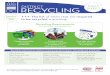 ZERO WASTE DISTRICT RECYCLINGSHEET · RECYCLING FACT SHEET Effective January 1, 2018 Supply accessible recycling containers. Communicate information annually including how and what