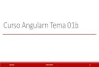 Curso Angularn Tema 01b - Technical University of Valencia · Curso Angularn Tema 01b 03/07/2018 CURSO JAVASCRIPT 1. Introducción Typescript Instalación y ejecución del compilador