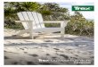 Outdoor inspired. Carefree attitude required. · 2020-06-11 · Trex Outdoor Furniture adds more than just comfort and beauty to your Trex® deck. This eco-friendly furniture is constructed