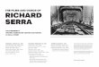THE FILMS AND VIDEOS OF RICHARD SERRA...THURSDAY, JANUARY 23, 7PM Hand Catching Lead, 1968, 16mm Hands Scraping, 1968, 16mm Hands Tied, 1968, 16mm Hand Lead Fulcrum, 1968, 16mm Tina