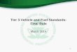 Tier 3 Vehicle and Fuel Standards: Final Rule4cleanair.org/Documents/Tier3-Final-Rule-Overview-for-NACAA.pdf · What is Tier 3? 3 • Systems approach to reducing motor vehicle pollution: