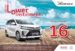 Toyota 2-Tier Plan · Image shown is Avanza 1.5S+ (AT) Consult our Sales Advisor or Auto-Finance Executive. 16Toyota 2-Tier Plan * RM From RM510/mth /day * Estimate based on 31 days