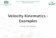 Velocity Kinematics - Examples · 2018-01-25 · Velocity Kinematics - Examples Dr.-Ing. John Nassour Artificial Intelligence & Neuro Cognitive Systems Fakultät für Informatik 25.01.2018