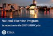 National Exercise Program 2017-2018 Cycle: ESF #10-Oil and Hazardous Materials Response Annex IS-706: National Incident Management System Intrastate Mutual Aid IS-405: Overview of