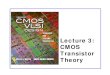 CMOS Transistor · PDF file MOS Capacitor nMOS I-V Characteristics pMOS I-V Characteristics Gate and Diffusion Capacitance . 3: CMOS Transistor Theory 3CMOS VLSI DesignCMOS VLSI Design