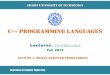 C++ Programming Languagesce.sharif.edu/courses/94-95/1/ce244-2/resources/root/...Outline •object-oriented programming –Classes and class members –Access functions and encapsulation