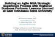 Building an Agile MBA Strategic Experience Process with ...southernbusinessdeans.org/wp...SBAA-Presentation... · Capstone Objectives •Real-life project experience for the MBA student
