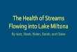 The Health of Streams Flowing into Lake Miltonalake-miltona.org/docs/Lake_Miltona_StreamInvestigation2015.pdfoverconsumption of oxygen by organisms in the stream. The high conductivity