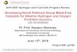 Developing Novel Platinum Group Metal-Free Catalysts for ......Developing Novel Platinum Group Metal -Free Catalysts for Alkaline Hydrogen and Oxygen Evolution Reactions(DE-EE0008082)