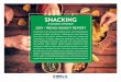 SNACKING - FONA International · Perhaps snacks aren’t just mini meals, but actual meals. The social media platform Pinterest predicts the trend of “family-style grazing tables”