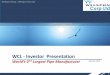 WCL - Investor Presentationalphaideas.in/wp-content/uploads/2013/02/WCL_Investor_Presentati… · IOCL 4,366 874 1.0 Total 13,636 2,728 3.2 sustainable Investment Rationale - Strong