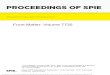 PROCEEDINGS OF SPIE · PDF file PROCEEDINGS OF SPIE Volume 7735 Proceedings of SPIE, 0277-786X, v. 7735 SPIE is an international society advancing an interdisciplinary approach to