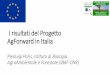 I risultati del Progetto AgForward in Italia...2018/02/03  · M. polymorpha cv Anglona (40%) Lolium rigidum cv Nurra (20 %) Miscuglio Fertiprado Portogallo: T. subterraneum (60%)