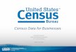 Census Data for Businesses · 2018-02-08 · United States, states, counties ... Current Estimates Data Population counts Nation - - age, sex, race, and Hispanic origin States - -