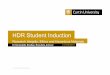 HDR Student Induction - Current Students · Research Integrity, Ethics and Hazardous Materials. Curtin University CRICOS Provider Code 00301J FOR OFFICIAL USE ONLY (FOUO) ... Radiation