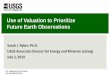 Use of Valuation to Prioritize Future Earth Observations · Future Earth Observations Sarah J. Ryker, Ph.D. USGS Associate Director for Energy and Minerals (acting) July 2, 2019