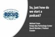 So, just how do we start a podcast? · 2019-11-11 · PODCASTING 101 ANCHOR.FM OAnchor The easiest way to make a podcast, ever. Show all The Internet Today Tech Create podcast adaud.png