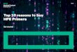 Top 10 reasons to buy HPE Primera eBook - HPE Zone€¦ · HPE Primera uses artificial intelligence and machine learning (AI/ML) to analyze application patterns, as well as predict