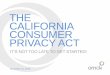 The California Consumer Privacy Act Library/public/files...CCPA Requirements: Scope The CCPA Amendments also provide key limited exemptions: –AB-25 provides a limited CCPA exemption